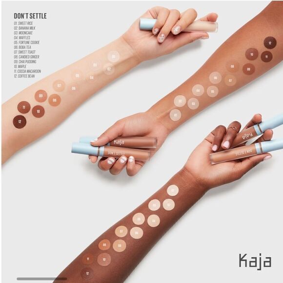 Kaja Don’t Settle Concealer Chai Pudding Deep With Neutral to Red Undertones - Picture 2 of 4